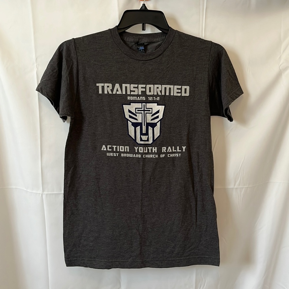 🔴 5 items for $25 Sale! Men's Action Youth Rally Gray Tee S